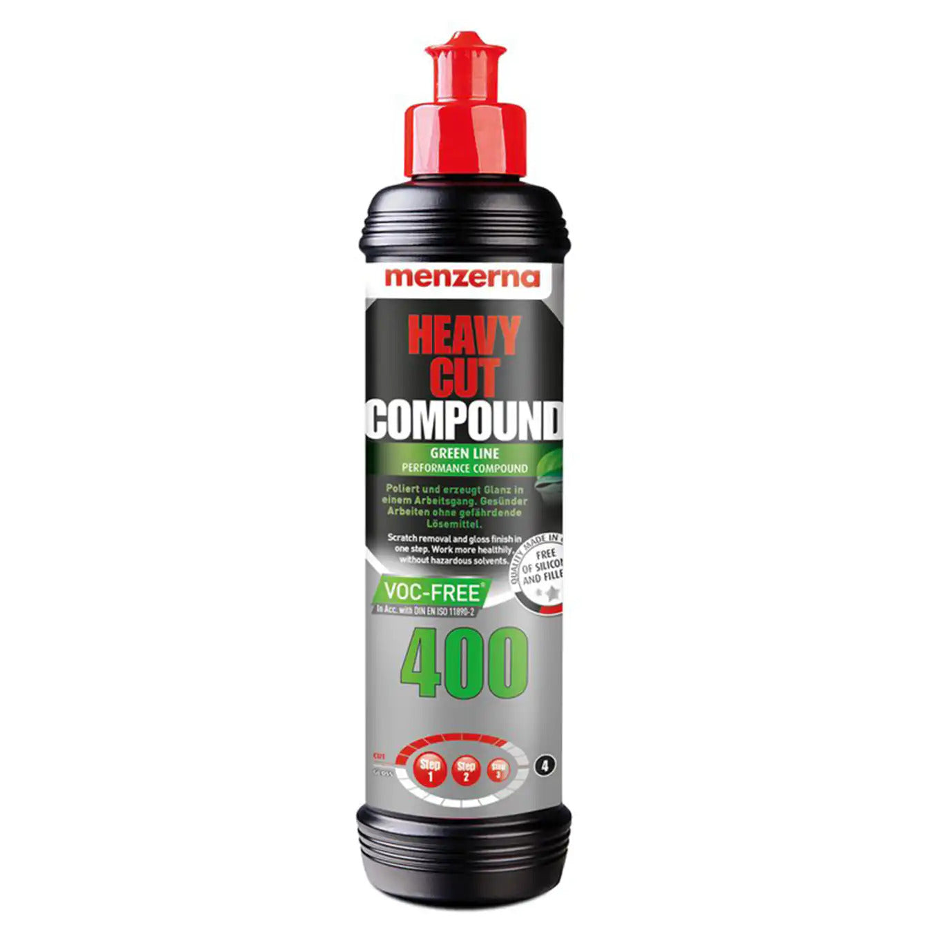 Menzerna | Polermedel Green Line Heavy Cut 400 Grovrubbing 250ml