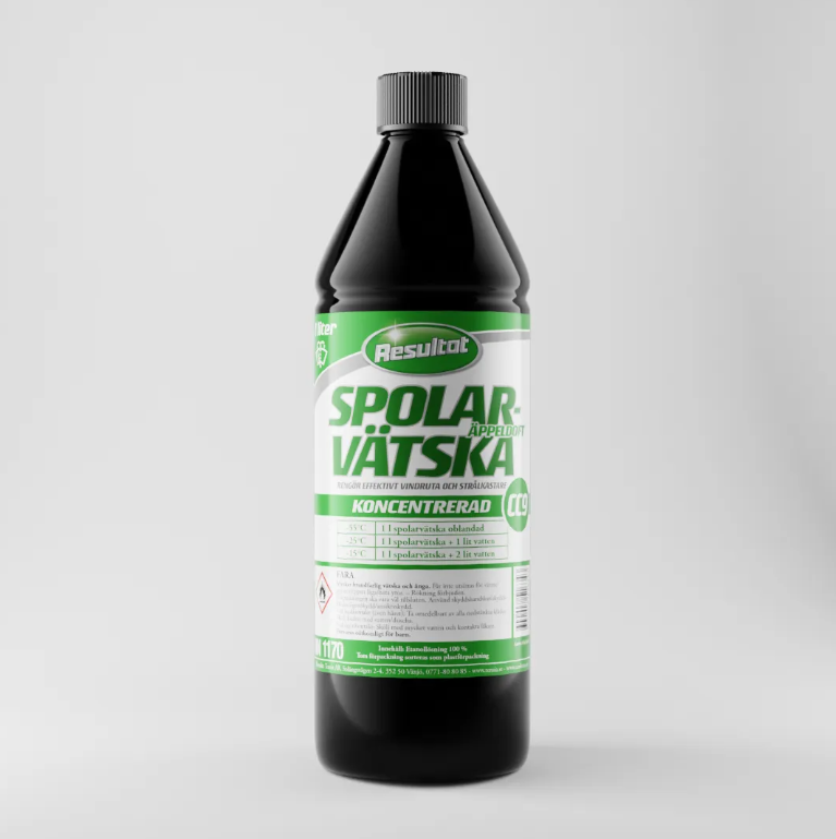 Resultat | Spolarvätska Äppeldoft Koncentrerad 1L