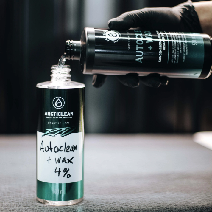 Arcticlean | Tomflaska 500ml Med Spraytrigger Och Måttabell